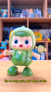 Bé Khủng Long Dễ Thương  Nhảy Múa  Phát Nhạc  Di Chuyển  Có Đèn - Đồ Chơi Cho Bé - SP0557