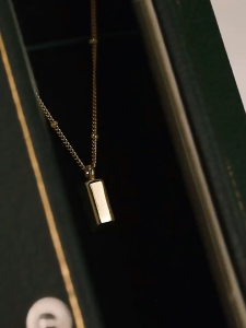 Kalung Titanium Liontin Padat Silver Vintage Trending Fashion Korea Style Premium Anti Karat KL164