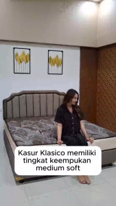 1 Set dipan + Matras Klasiko by escon. Kasur pegas elegan & Bergaransi. Tempat tidur nyaman. Furniture murah & mewah