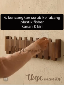 hanger baju lipat tempel dinding