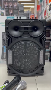 ลำโพงบลูทูธไร้สาย รุ่นGTS-2069 ขนาดดอก12นิ้ว รองรับAUX TF USBแถมไมค์ลอย1ตัวไมค์สาย1ตัว และรีโมท1ตัว เสียงเบสแน่น ส่งของทุกวัน