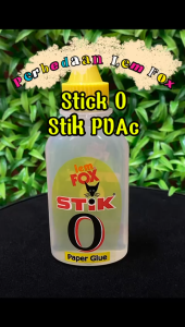 Lem Fox Stik O Bening Transparant/Lem Cair/Lem Kertas/Paper Glue 60 gr