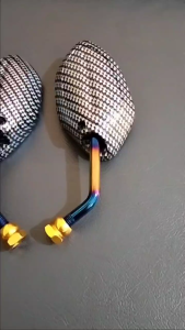 Spion Beat Mini Karbon Twotone & Bakaran Spion Karbon Twotone Tangkai Pendek