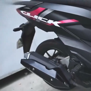 Honda Click Muffler Cover Carbon Matte Black Matte Muffler Protector - VA377