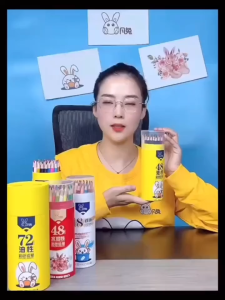 马来西亚现货48色彩铅学生用油性专业手绘美术绘画套装/中性笔Malaysia stock 48 color students with oil professional hand painting art painting set