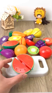 Mainan Set Buah Potong Mainan Buah Buahan Kitchen Toys