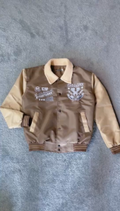 Jaket Varsity Baseball Celassic Team Kerah Sherpa Full Bordir