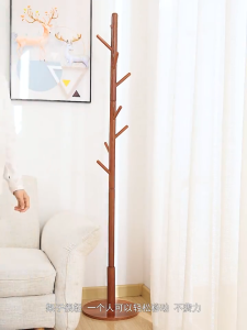 Bamboo Coat Hanger Wood/White/Brown Coat Hanger Standing Rack Bag Rack Coat Hanger Stand Coat Rack