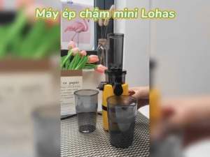 (Máy ép mini) Máy ép chậm trái cây LOHAS LS-228 công nghệ mới ép kiệt bã thiết kế nhỏ gọn dễ vệ sinh tháo lắp