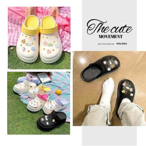 QLshop ปังมาก รองเท้าแตะหัวโตแฟชั่น รุ่นนี้ผลิตจากยางวัสดุดี พื้นนิ่มสวมสบาย สีสันสดใส ทำความสะอาดง่าย สวมใส่ได้หลายโอกาส มีติดบ้านไว้ไม่ผิดหวังแน่นอน สั่งเลยย