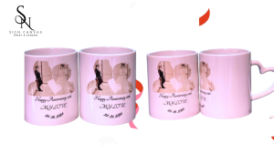 แก้ว11ออนซ์หูจับหัวใจสกรีนพร้อมแพ็คเกจ