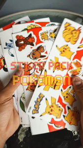 [  MAC ] 60 PCS STICKER PIKHACU POKEMON EEVEELUTION  LENGKAP LUCU AESTHETIC ANTI AIR UNTUK LAPTOP CASE TUMBLER KOPER HP - K19