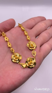 Lắc tay cô dâu màu vàng kiểu dáng hoa mai Trang sức ngày cưới dành cho cô dâu thiết kế hình hoa mai mã 02 trangsucmoiluatuoi.RIN