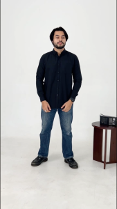 Kemeja Cotton Oxford LS Hey Man Modern Fit