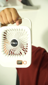 Dreepor Portable Table Fan USB Rechargeable Mini Desk Fan 2000 mAh Battery Small Desktop Fan Suit For Office Dormitory