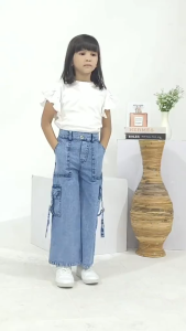 Celana Kulot Jeans Anak Korean Style Usia 1-17 Tahun