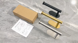 304 Stainless Steel Toilet Paper Holder: A No-Hole Wall Mount Solution