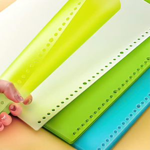 Set bìa sổ nhựa tab phân trang A5 / B5 / A4 nhiều màu làm bìa sổ còng-NIEVE