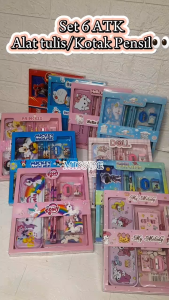 SET ALAT TULIS / SET TULIS KOTAK PENSIL / SET TULIS CRAYON / KOTAK PENSIL SANRIO / ALAT TULIS ANAK / ATK KARAKTER SANRIO / SOVENIR KOTAK PENSIL / SET STATIONERY / DUSGRIP LUCU / KADO KOTAK PENSIL
