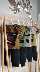 Setelan Baju Anak Laki - Laki fashion Motif kaos Reborn Estimasi usia 3 Bulan-4 Tahun