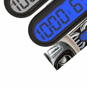 Jam Digital LED dashboard Mobil Blacklight Biru Dengan Termometer Untuk Dashboard Mobil Universal