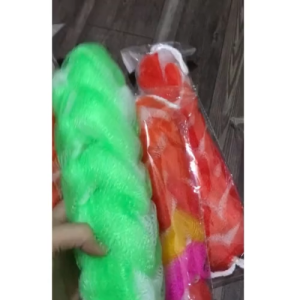 [HÀNG CÓ SẴN]Bông tắm lưới dài chà lưng tạo bọt có dây treo