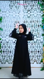 Gamis Anak Inara Kids Syari Set Khimar (Free Phasmina) UK Anak S M L XL