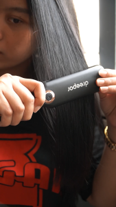 Dreepor  2 in 1 Portable Mini Straightening Iron Hair Curler Constant Temperature 4 Levels Adjustable Daily Straight Hair Styling Tools