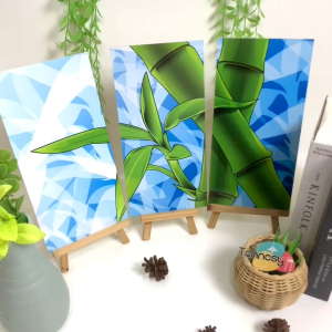 TENNESY HIASAN DINDING BAMBU BAMBOOO SET 15x30CM SET 3 PANEL WALL DECOR DEKORASI DINDING PEMANDANGAN