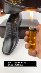 Sepatu Kulit Pantofel Pria 4sli Kulit Sapi