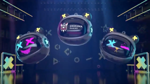 Onikuma T20 TWS True Wireless Gaming Headphone Bluetooth 5.3 หูฟังไร้สายมาพร้อมเคสชาร์จลวดลายสุดเท่ สามารถปรับเปลี่ยนหน้ากากเคสชาร์จได้