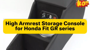 High Armrest Storage Console Box for Honda Fit GR Series With Front & Rear USB & LED Light