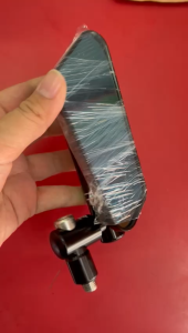 Kiếng xe 741 chiếc lá và chân xoay 360 độ xe máy giá 1 bên trái