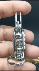 Gantungan Kunci Motor Stainless Steel Model Budha Baru-1