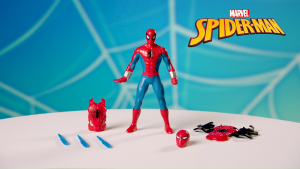Marvel Spider-Man Thwip Blast Spider-Man Action Figure with Accessories 11-Inch-Scale (27cm) Super Hero Toys for Kids Ages 4 and Up