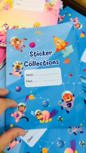 Sổ dán sticker Collections sổ sticker sổ đổi thưởng 20 trang kích thước A5