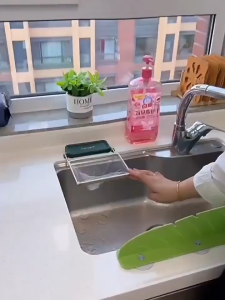 WINGS Kitchen Sink Strainer Foldable Disposable Fine Anti-clog Waste Storage Net Effective Filtering of Debris and Food Residue