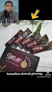 Kopi Simbah 1 kotak isi 10 sch. BPOM. Siap Nambah Nambah Tenaga Nambah Tegak Nambah Lama