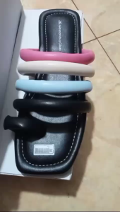 AG - LISA Sandal Flat Jepit Jempol Wanita Kekinian Sendal Cewek Terbaru Model Strap Warna Warni Combi Full Colour