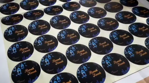 CETAK STICKER BULAT CHROMO STIKER LABEL KEMASAN MAKANAN BOTOL MINUMAN PRODUK STIKER KROMO