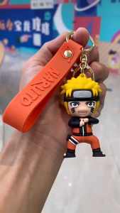 Anime Figure Keychain Naruto Itachi Doll Naruto Keychain Cartoon Cute Backpack Pendant Car Keychain Kids Toy Party Gift