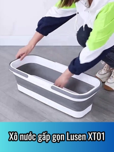 Xô đựng nước gấp gọn đa năng Lusen XT01 xô giặt cây lau nhà cao cấp thiết kế thông minh vệ sinh nhà cửa