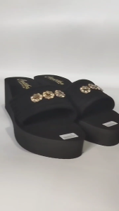 Cantika Sandal Wedges 6 Cm Kokop Balok Variasi Jasco Wanit Kekinian