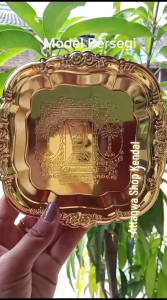 Piring Kurma Kismis Premium Stainless Emas