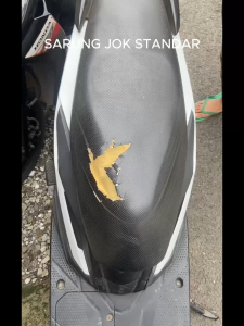 SARUNG JOK MOTOR COVER PELINDUNG JOK ANTI AIR COVER JOK MOTOR HITAM POLOS ORIGINAL MOSCOW GOOD QUALITY UNIVERSAL