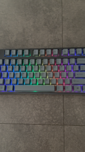 Grey on Black Keycap PBT Dye Sub Cherry Hyper Black GOB Keycaps Fit All Layout Mechanical Keyboard
