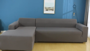 1/2/3/4 Seater Solid Color Elastic Sofa Cover Comes With Big Pillow Case 18*28 and Foam Stick L Shape Sofa Need 2 Pcs Sofa Cover