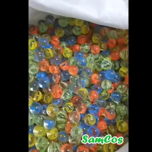 Set 20 viên bi ve thủy tinh các màu 16mm bắn bi tuổi thơ cho bé SamCos