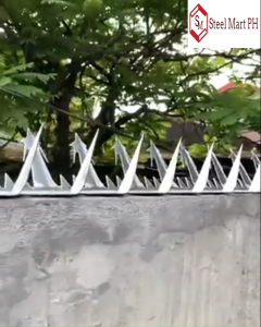 Anti-Climb spikes fence hot-dipped Galvanized Sharp Wall Spikes for top of Walls and Fences | 1.25m Anti-Theft Fence Spike Gate Hardware