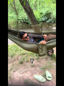 TonyDecor - Võng Có Mùng Dã Ngoại Camping Hammock With Net Nylon 210T Tải 200Kg